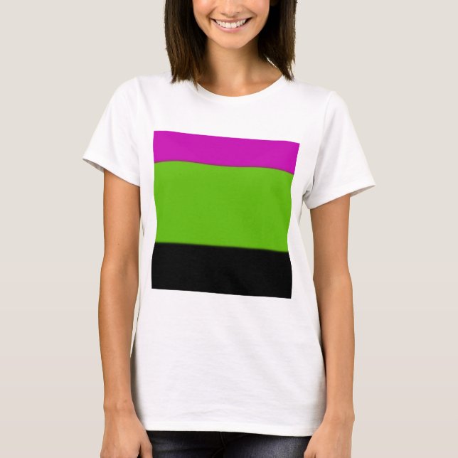Camiseta Mântero rosa, verde e preto (Frente)