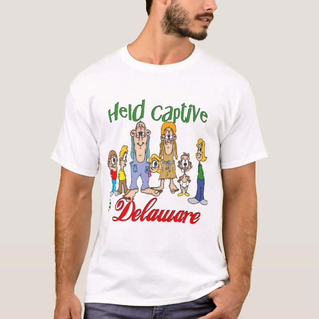 Camiseta Mantido em Captivo em Delaware (Frente)