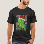 Camiseta Mantis Christmas Lights Reindeer Santa Hat Mantis<br><div class="desc">Reindeer Santa Hat Mantis Ugly Xmas Topo</div>