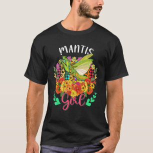 Camiseta Mantis Insect Arco Tie Flowers Costume Family Girl