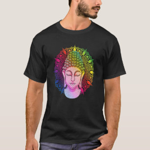 Camiseta Mantra Budista Zen Colorido Mandala Budismo Zen