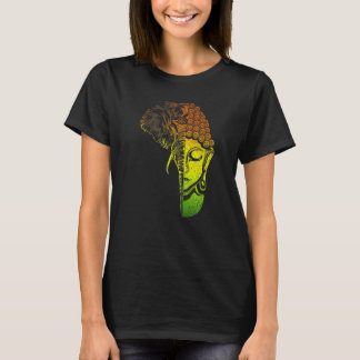 Camiseta Mantra Espiritual Budista Zen Budismo Elefante Bu
