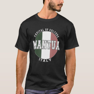 Camiseta Mântua Itália, Vintage, bandeira italiana