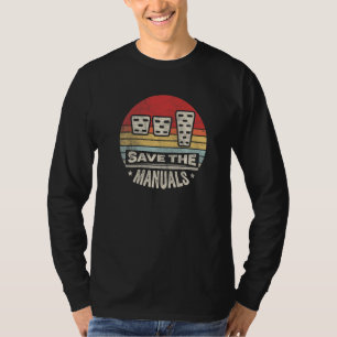 Camiseta Manuais Antigos Retro Salvar Os Manuais Câmbio Man