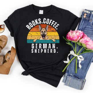 Camiseta Manuais de Cachorro de German shepherd Retro Camis