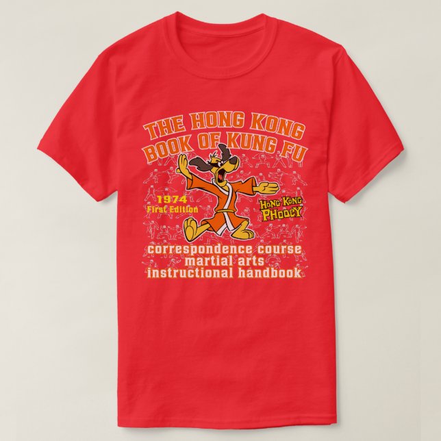 Camiseta Manual do Hong Kong Phooey Kung Fu (Frente do Design)