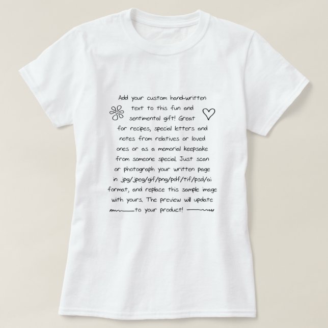 Camiseta Manual Personalizado (Frente do Design)