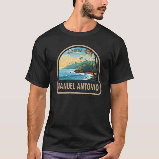 Camiseta Manuel Antonio National Park Viagem Art Vintage (Frente)