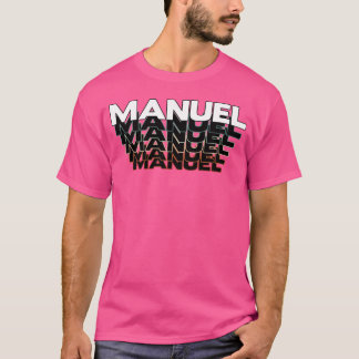 Camiseta Manuel Funny Retro Vintage Sunset Manuel 80s 90s f