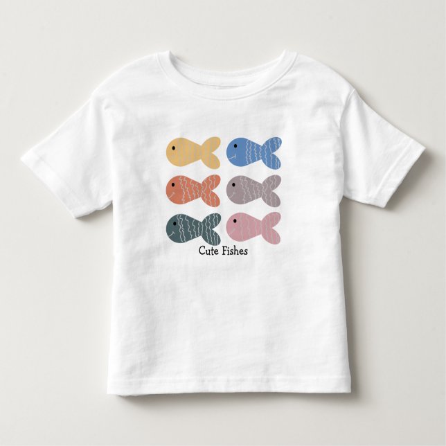 Camiseta Manuscrito Editar Fishes Bonitos (Frente)