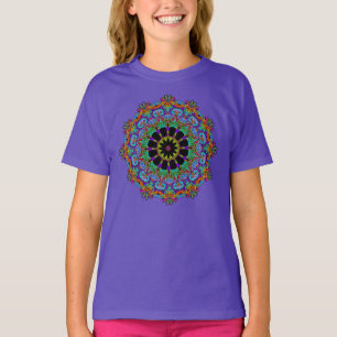 Camiseta Manuscrito Mandala Relógio Face 24