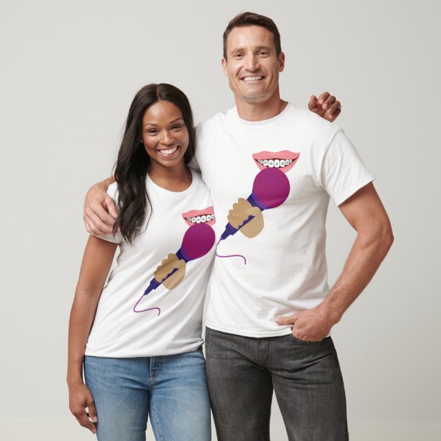 Camiseta Manuseio de Microfone (Unissex)