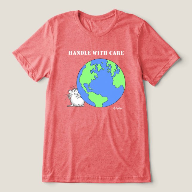 Camiseta MANUSEIRA COM CUIDADO BOynton Cat (Design frontal)