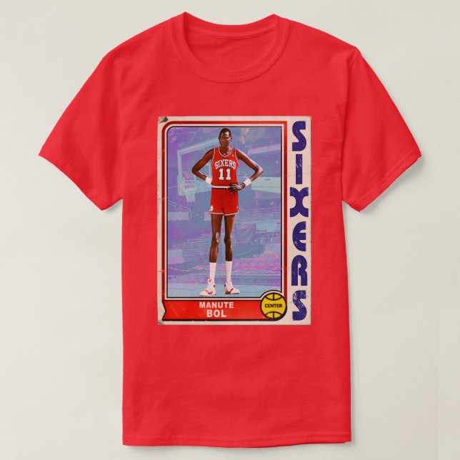 Camiseta MANUTE BOL - Estilo Retroativo 90s Basquete d (Frente do Design)