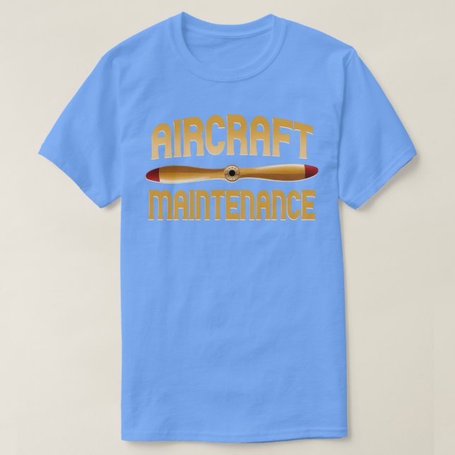 Camiseta Manutenção de aeronaves (Frente do Design)