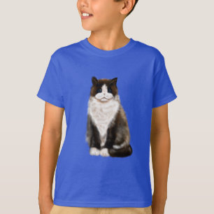Camiseta manx cat bi-color