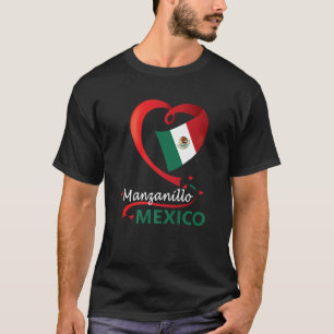 Camiseta Manzanillo Colima México Sinalizador do Coração