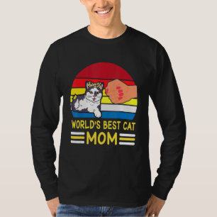 Camiseta Mão A Mão O Melhor Gato Mãe Mamãe Filho