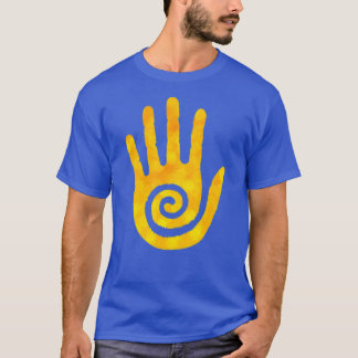 Camiseta Mão Amarela Nativa Americana Hopi