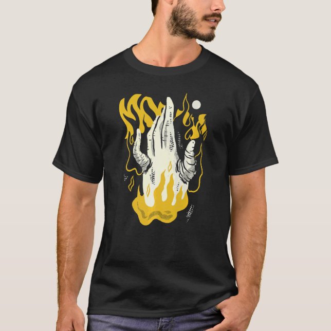 Camiseta Mão Assustadora, Diabo (Frente)