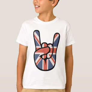 Camiseta Mão Brit Rock