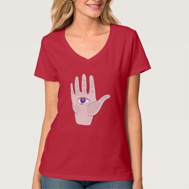 Camiseta Mão com um olho (Frente)