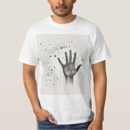 Camiseta Mão Cósmica na Galáxia Estelar – S Surrealista
