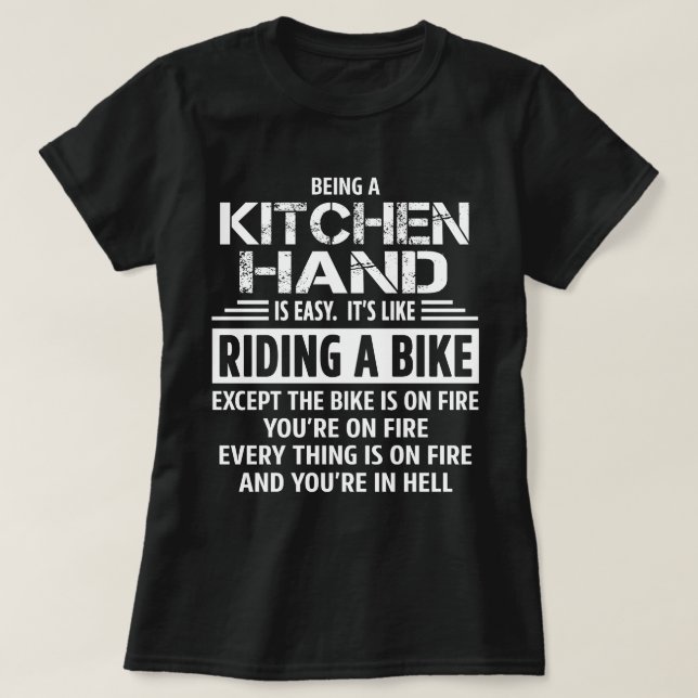 Camiseta Mão de cozinha (Frente do Design)
