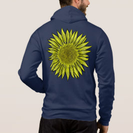 Camiseta Mão De Girassol Amarelo Amarelo Floral Desenhada