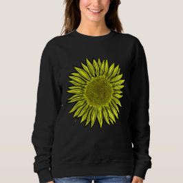 Camiseta Mão De Girassol Amarelo Amarelo Floral Desenhada