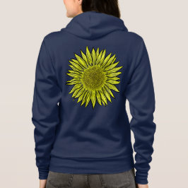 Camiseta Mão De Girassol Amarelo Amarelo Floral Desenhada