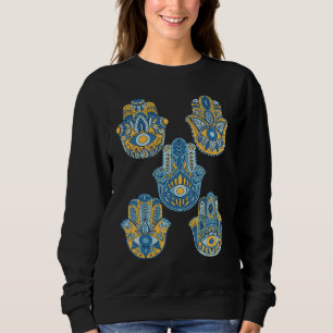 Camiseta Mão de Hamsa Olho Religião Hinduísmo Fatima Árabe