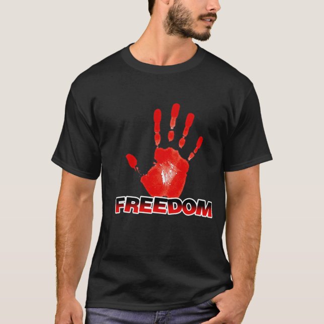 Camiseta Mão de Liberdade Pequena (Frente)