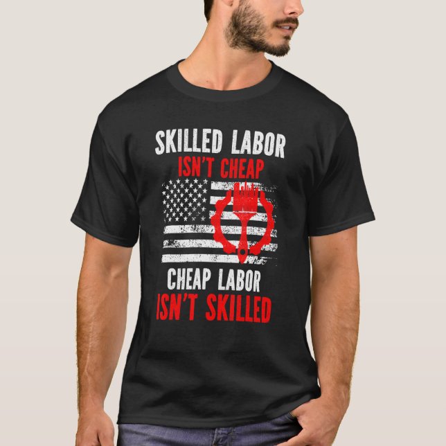 Camiseta Mão de obra morta não é barata (Frente)