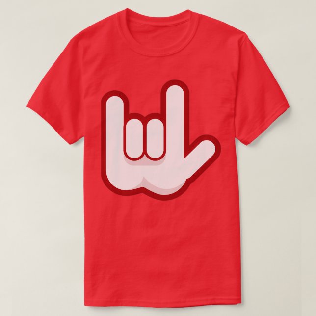 Camiseta Mão de Rock (Frente do Design)
