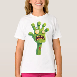Camiseta Mão de Zumbi – Diversão Assustadora Desenho Infant