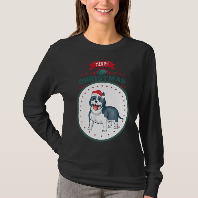 Camiseta Mão Desenhada De Lâmpada Com Santa Feliz Chris (Frente)