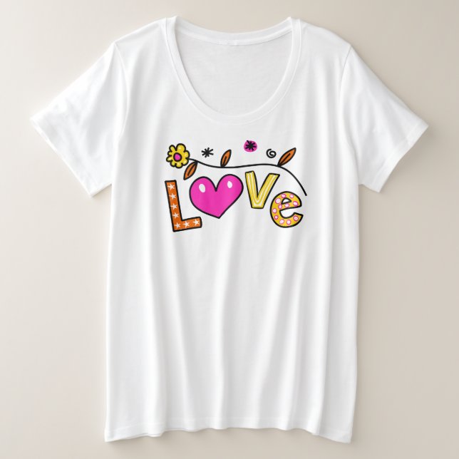 Camiseta Mão Desenhada Dó de Amor (Frente do Design)