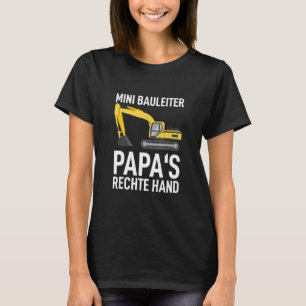 Camiseta Mão Direita do Papai Escada de Construção Miniatur