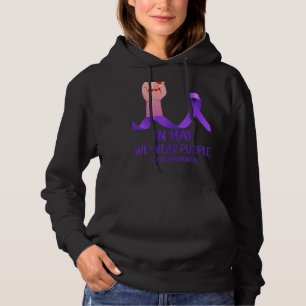 Camiseta Mão Em Maio Vestimos Mês de Consciência do Lúpus R