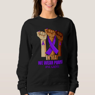 Camiseta Mão Em Maio Vestimos Mês de Consciência do Lúpus R
