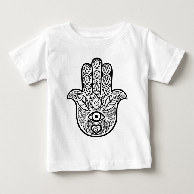 Camiseta Mão inspirada de Hamsa (Frente)