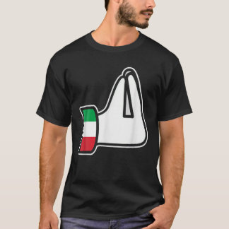 Camiseta Mão italiana Gesture Italia Itália Italiano Humor