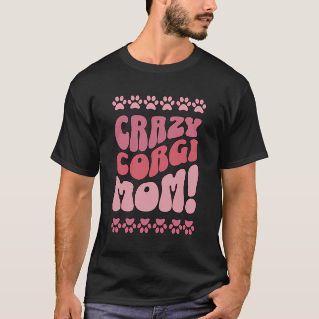 Camiseta Mão Louca De Mão-De-Mão Design Para Cachorros (Frente)