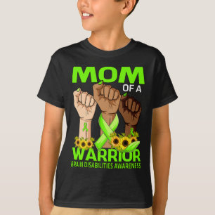 Camiseta Mão Mãe De Um Cérebro Guerreiro Dificuldades De Se