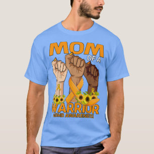 Camiseta Mão Mãe De Um Guerreiro TDAH Consciência Girassol