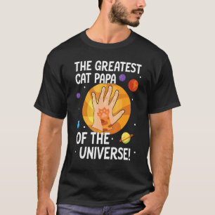 Camiseta Mão Pata O Maior Papai Gato Do Universo Gato
