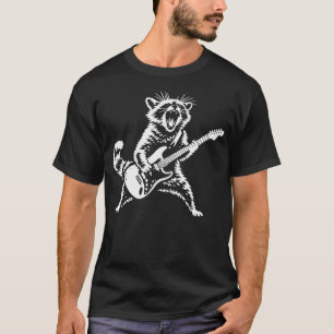 Camiseta Mão Pelada Tocar Guitarra Rock Star Mão Pelada Roc