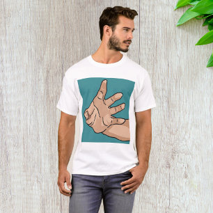 Camiseta Mão que Alcança a Perspectiva
