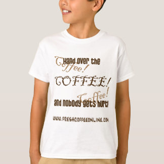 Camiseta Mão Sobre o Café